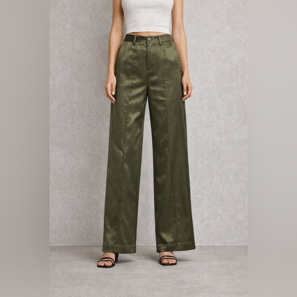 COS Pants - COS PINTUCKED SATIN UTILITY TROUSERS